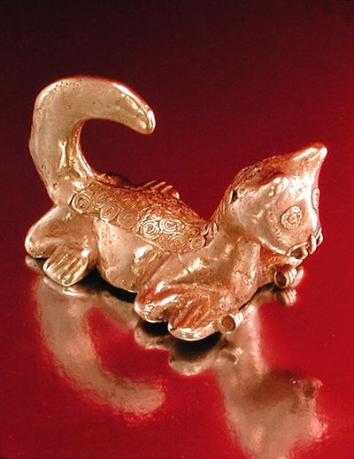 Colgante de jaguar Sinu (oro) de Pre Columbian Pre Columbian